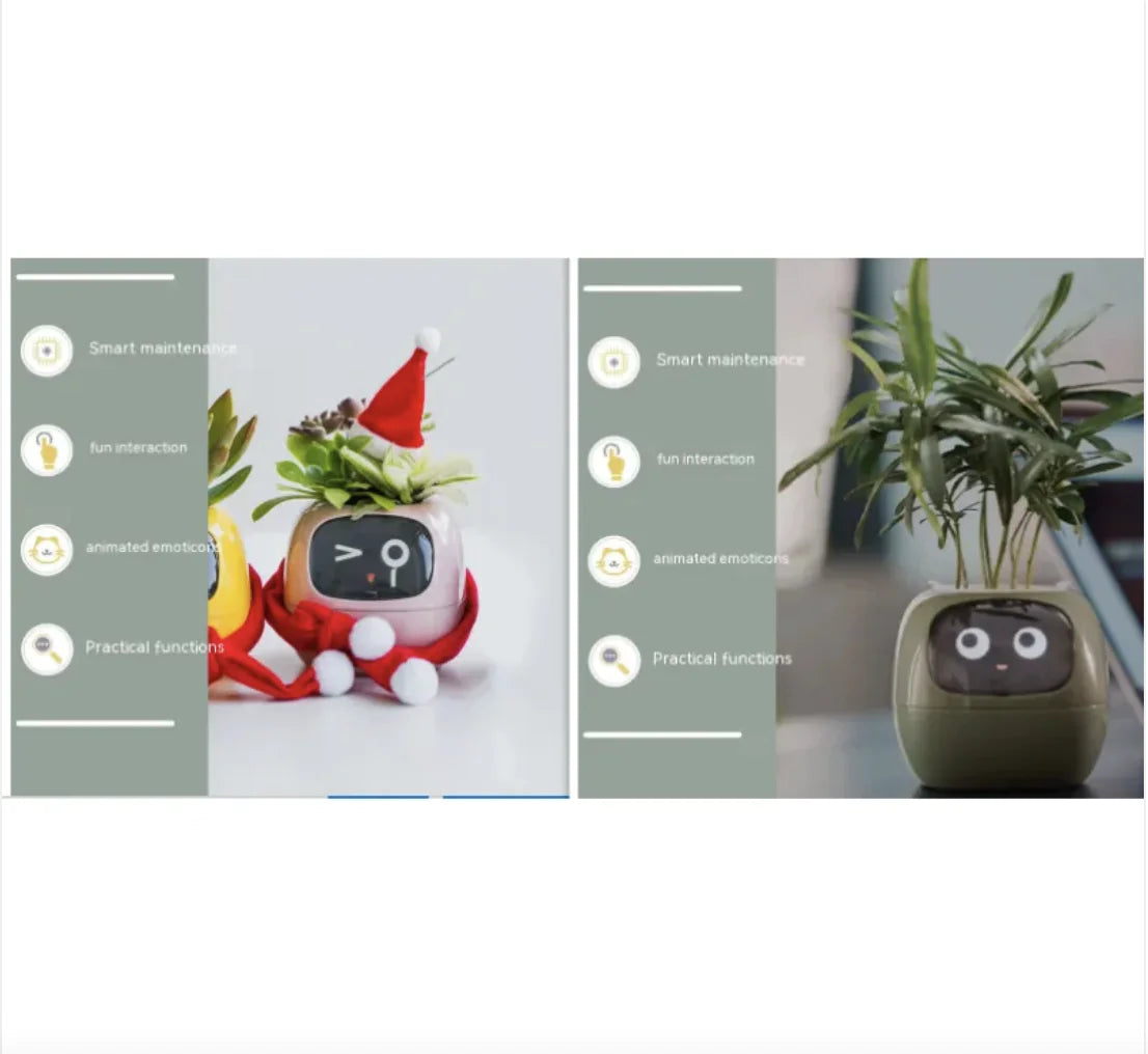 Smart Planter with 49 Expressions & AI Sensors