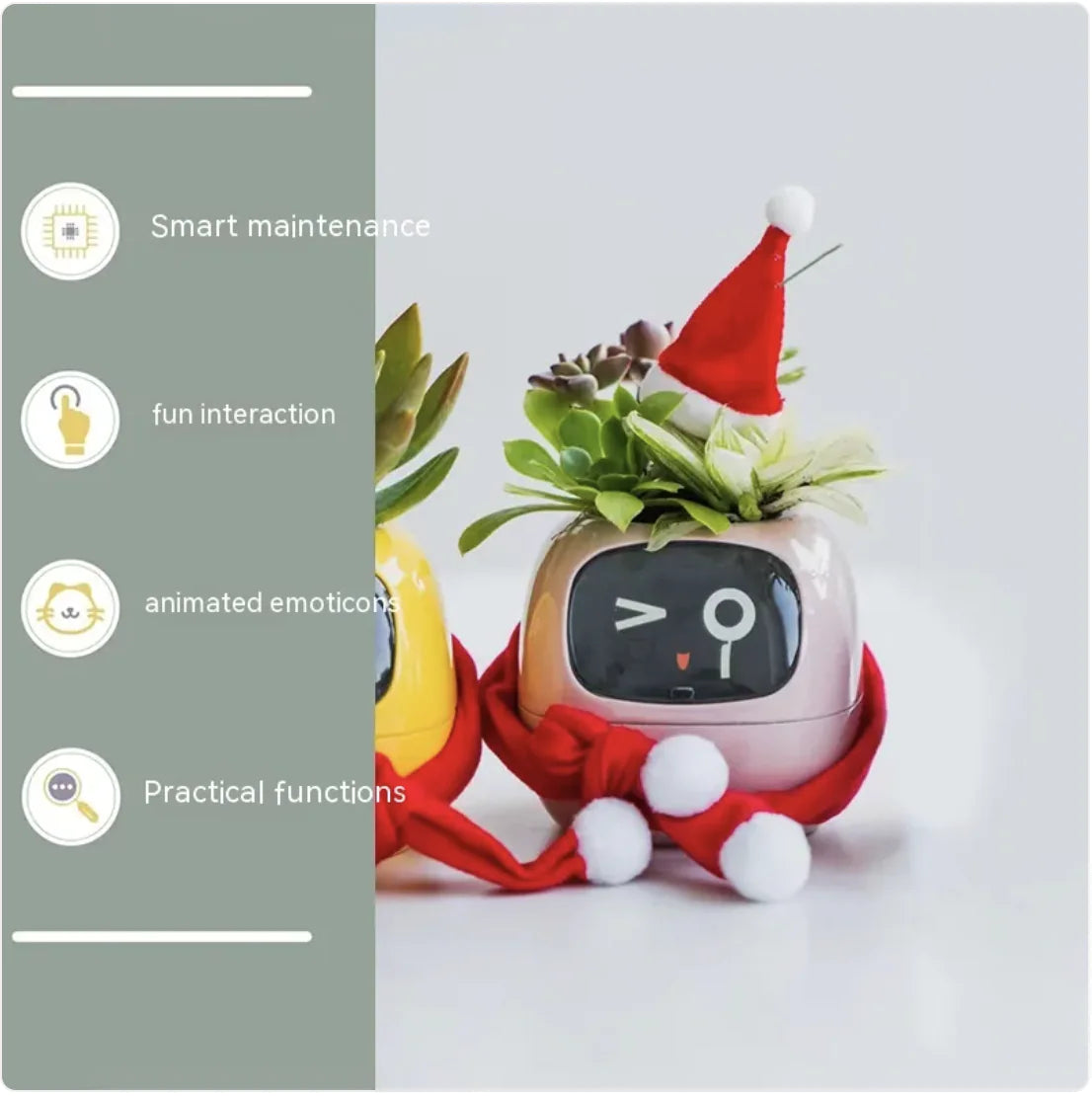 Smart Planter with 49 Expressions & AI Sensors