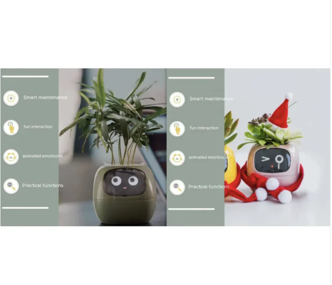 Smart Planter with 49 Expressions & AI Sensors