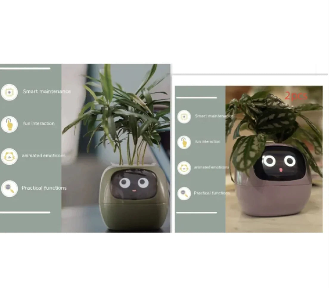 Smart Planter with 49 Expressions & AI Sensors