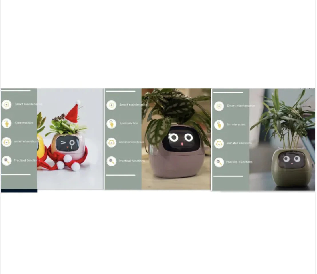 Smart Planter with 49 Expressions & AI Sensors