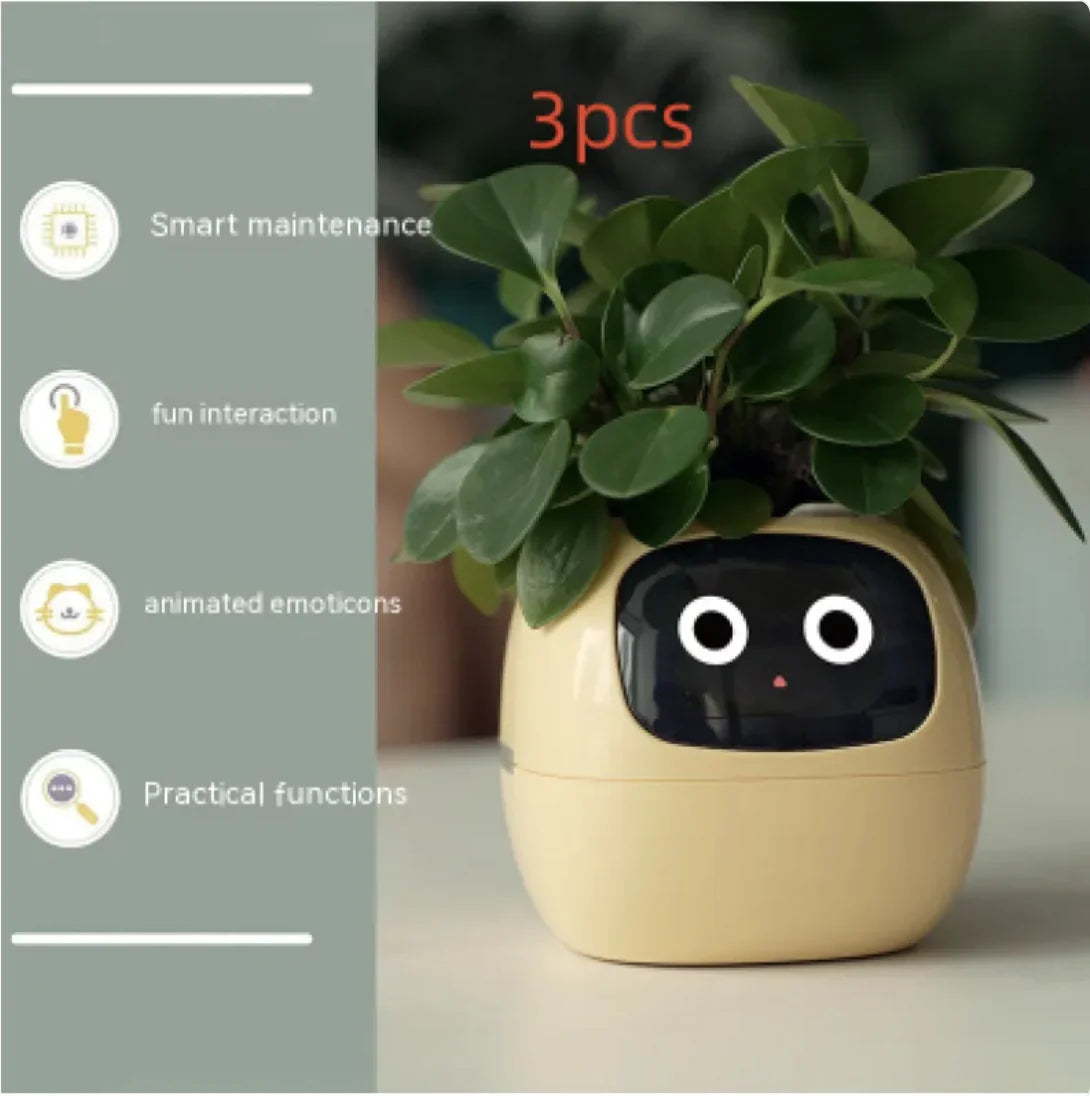 Smart Planter with 49 Expressions & AI Sensors