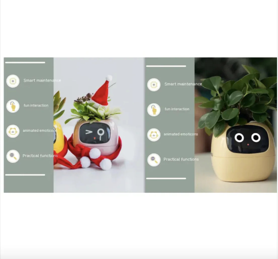 Smart Planter with 49 Expressions & AI Sensors