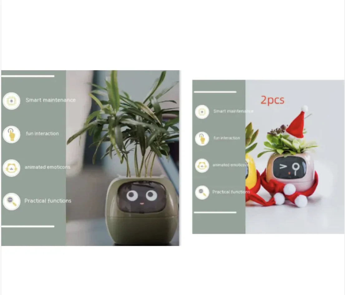 Smart Planter with 49 Expressions & AI Sensors